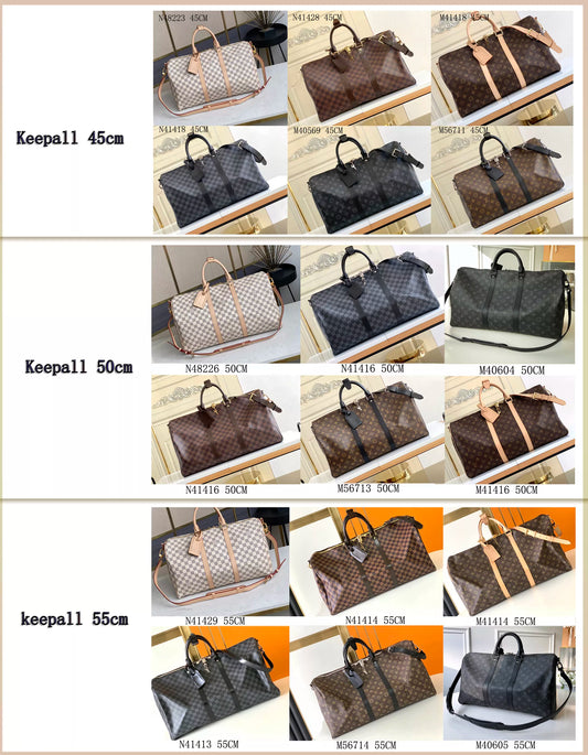 LOUIS VUITTON 45CM 45.0 X 27.0 X 20.0 CM/50CM 50X29X22CM/55CM 55X31X24CM KEEPALL