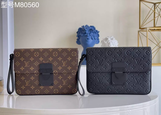 LOUIS VUITTON 27 X 21 X 3.5CM S LOCK 4A MONOGRAM MACASSAR