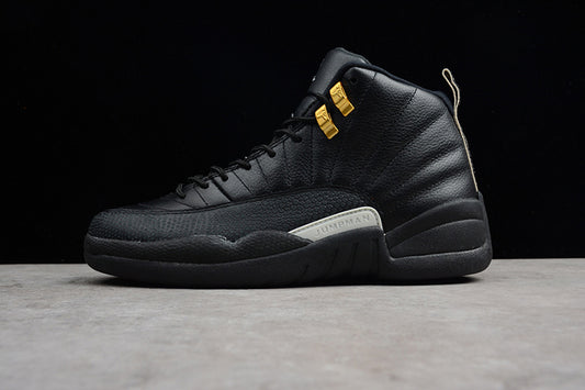 AIR JORDAN 12 "THE MASTER" BLACK/RATTAN-WHITE-METALLIC GOLD MENS