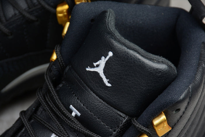 AIR JORDAN 12 "THE MASTER" BLACK/RATTAN-WHITE-METALLIC GOLD MENS