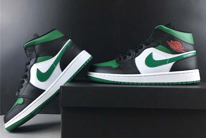 AIR JORDAN 1 MID "PINE GREEN TOE"