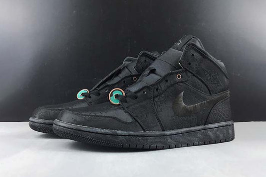 AIR JORDAN 1 MID "FEARLESS BLACK"