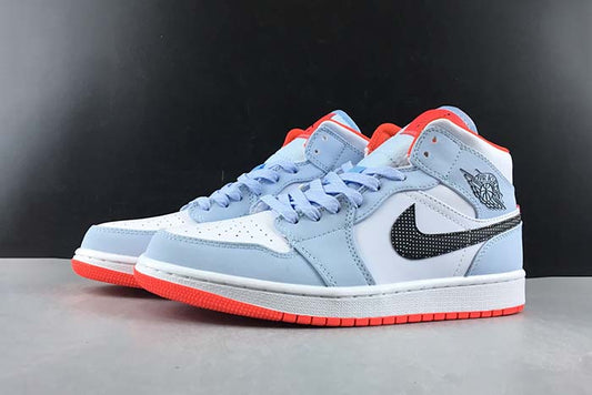 AIR JORDAN 1 MID "SKYBLUE/ORANGE"