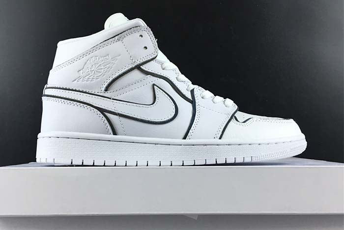AIR JORDAN 1 MID SE "IRIDESCENT REFLECTIVE WHITE" (WMNS)
