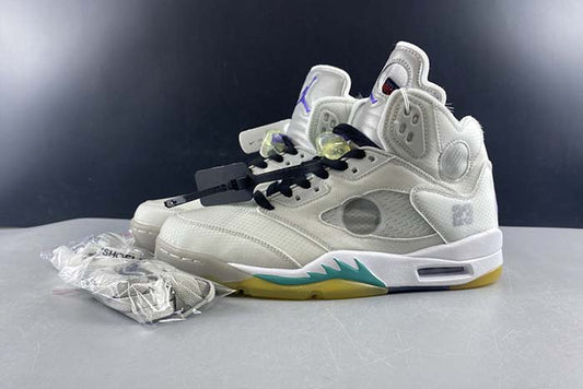 AIR JORDAN 5 OFF-WHITE "SP GREY GREEN"