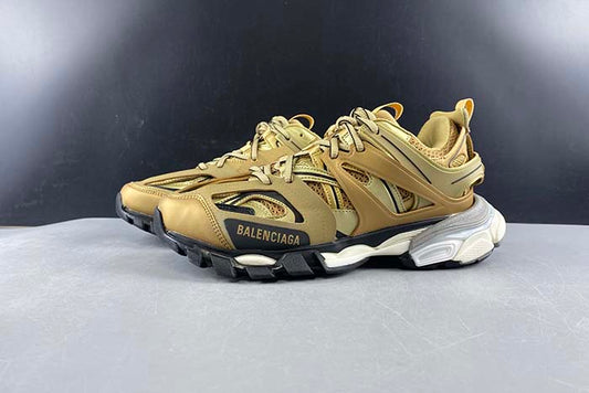 BALENCIAGA TRACK SNEAKER METAL LIC/MESH/WASHED GOLD