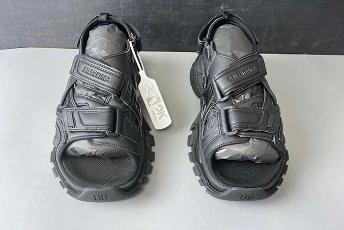 BALENCIAGA TRACK SANDAL "TRIPLE BLACK"