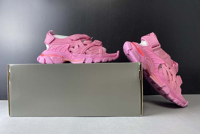 BALENCIAGA TRACK SANDAL "TRIPLE PINK"