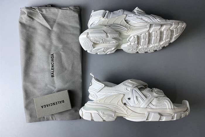 BALENCIAGA TRACK SANDAL "TRIPLE WHITE"