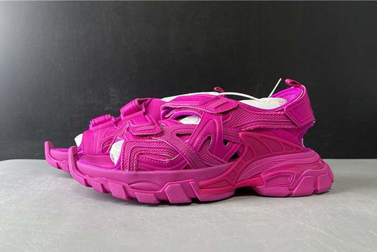 BALENCIAGA TRACK SANDAL "TRIPLE ROSE RED"