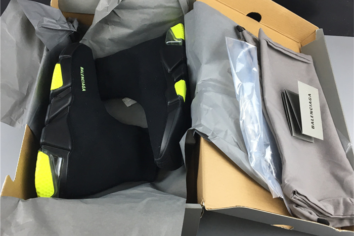 BALENCIAGA SPEED TRAINER YELLOW BLACK