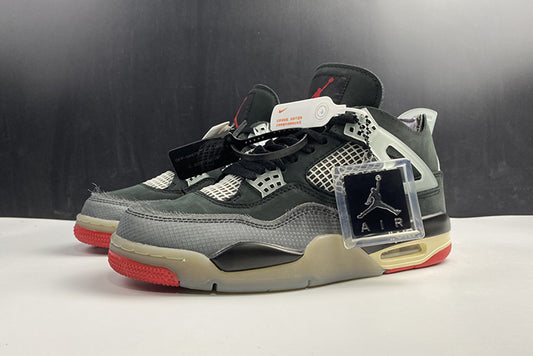 AIR JORDAN 4 "OFF-WHITE BRED”