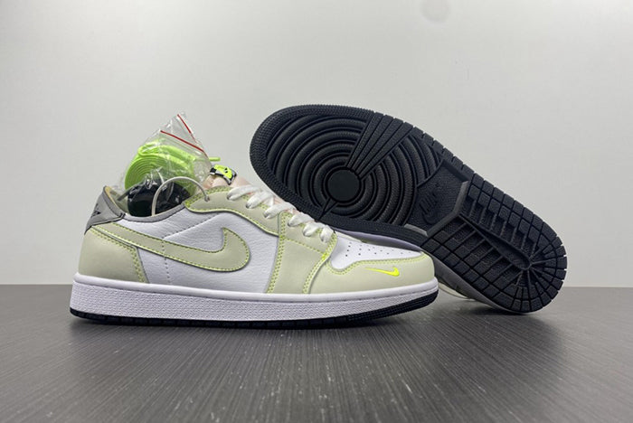 AIR JORDAN 1 RETRO LOW "WHITE GHOST GREEN BLACK"