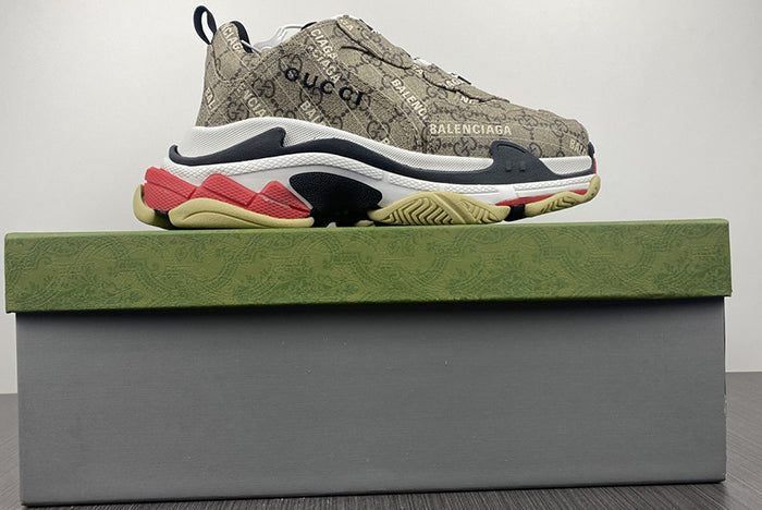 BALENCIAGA X GUCCI THE HACKER PROJECT TRIPLE S BEIGE