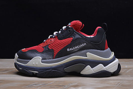 BALENCIAGA TRIPLE S SNEAKERS RED BLACK