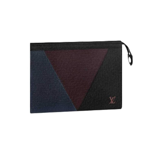 LOUIS VUITTON POCHETTE VOYAGE MM TAIGA LEATHER
