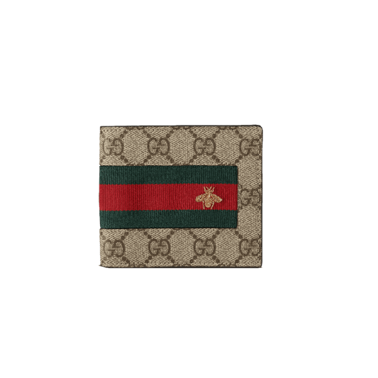GUCCI WEB GG SUPREME WALLET