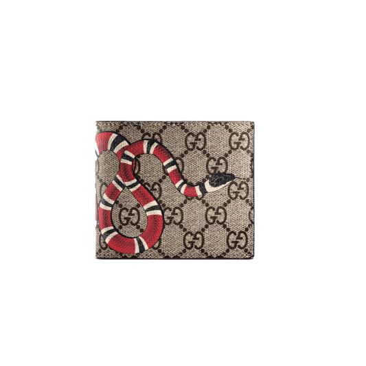 GUCCI KINGSNAKE PRINT GG SUPREME WALLET