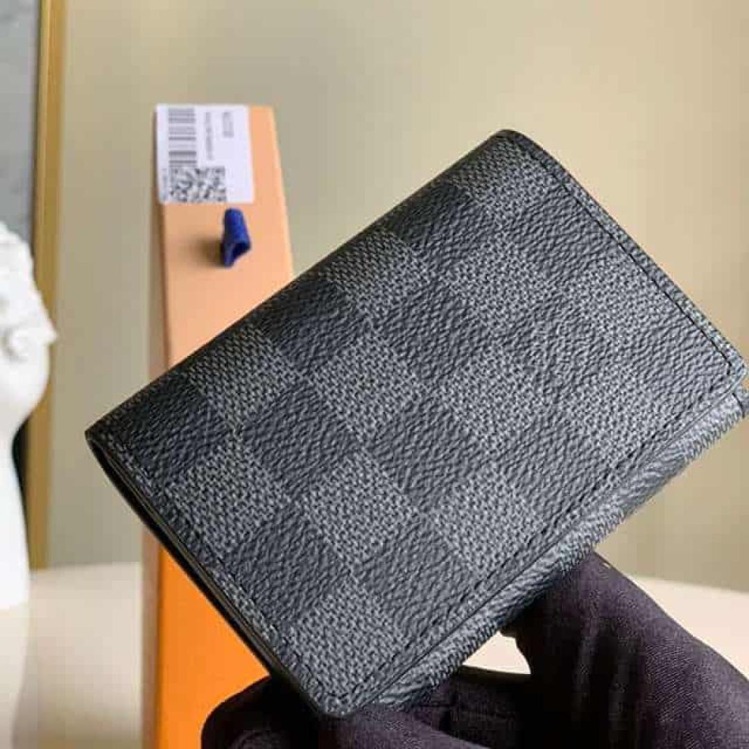 LOUIS VUITTON ENVELOPE CARTE DE VISITE DAMIER GRAPHITE CANVAS