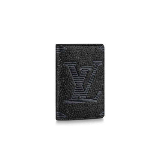LOUIS VUITTON POCKET ORGANIZER TAURILLON SHADOW LEATHER