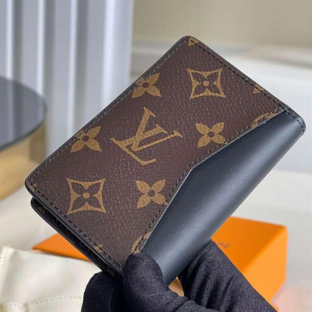 LOUIS VUITTON POCKET ORGANIZER MONOGRAM MACASSAR CANVAS