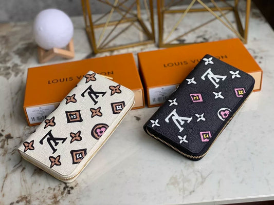 LOUIS VUITTON 11*8*2.5CM ROSALIE SMALL PURSE ZIPPY 19.5*10.5*2.5CM BIG ZIPPY