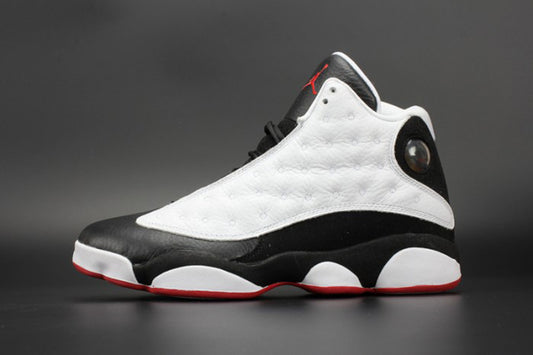 AIR JORDAN 13 “HE GOT GAME” WHITE/BLACK-TRUE RED MENS
