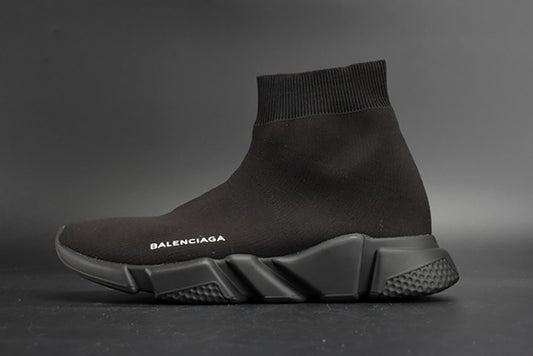 BALENCIAGA SPEED TRAINER SNEAKERS ALL BLACK
