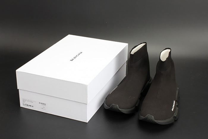 BALENCIAGA SPEED TRAINER SNEAKERS ALL BLACK