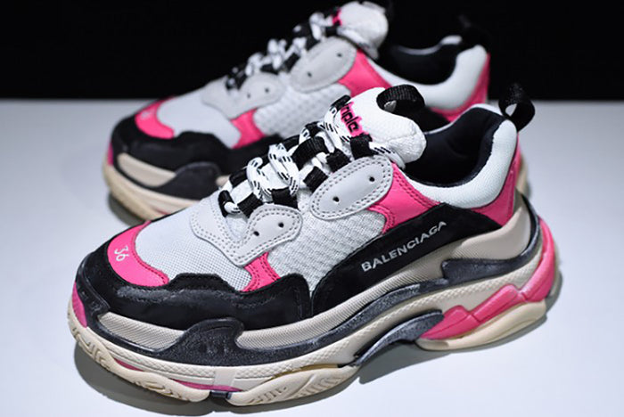 BALENCIAGA 17FW TRIPLE S BLACK PINK WOMEN SNEAKER