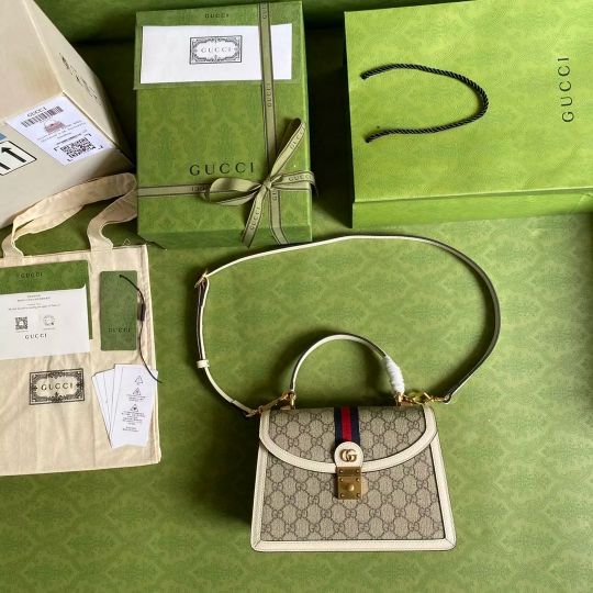 LOUIS VUITTON 25*17.5*7CM GG ORPHIDIA SERIES, WHITE