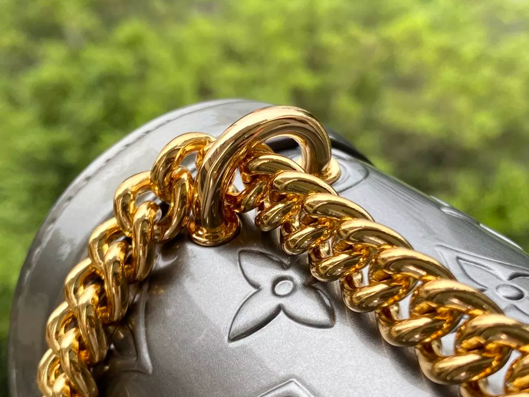 LOUIS VUITTON WYNWOOD CHAIN BAG,MONOGRAM VERNIS LEATHER + MONOGRAM CANVAS