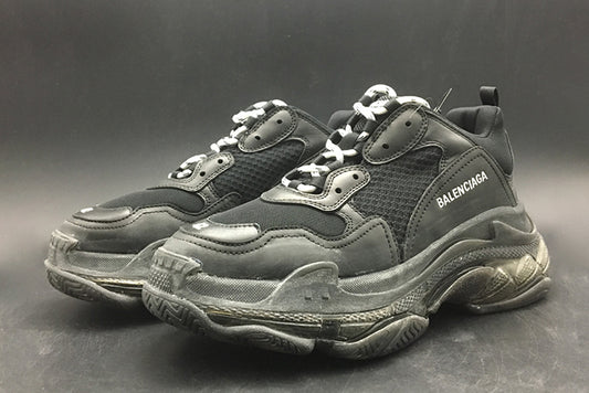 BALENCIAGA TRIPLE S TRAINER 'CLEAR SOLE' - BALENCIAGA -BLACK