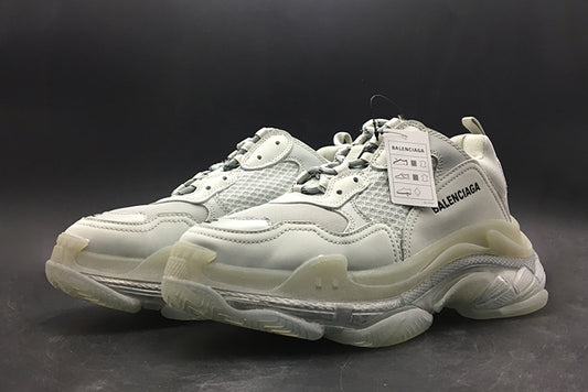 BALENCIAGA TRIPLE S TRAINER 'CLEAR SOLE' - BALENCIAGA - GREY