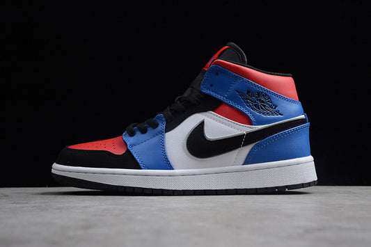 AIR JORDAN 1 MID GS TOP 3 "RED/BLUE/WHITE/BLACK"