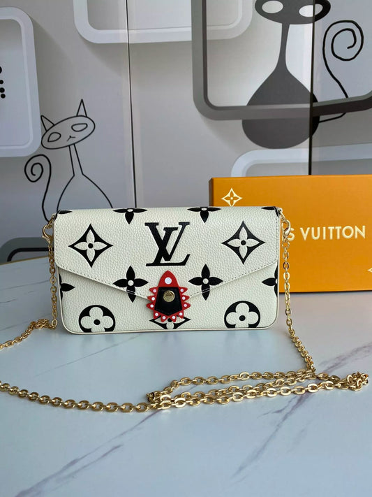 LOUIS VUITTON 21.0 X 12.0 X 3.0CM CRAFTY POCHETTE FÉLICIE BAG
