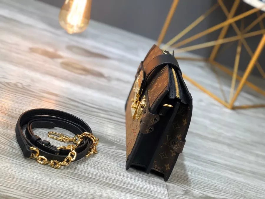 LOUIS VUITTON 20*12*5.5CM TRUNK PETITE MALLE BAG
