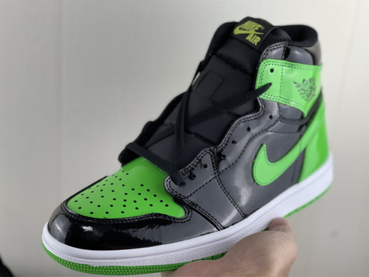 AIR JORDAN 1 HIGH RETRO OG "PATENT BLACK GREEN"