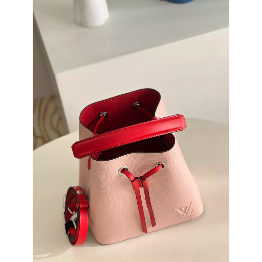 LOUIS VUITTON 20*20*13CM NEONOE BB BUCKET BAG, SPLASHED EPI LEATHER