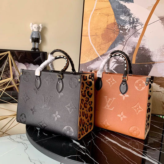 LOUIS VUITTON MM ONTHEGO WILD AT HEART MONOGRAM EMPREINTE 35X27X14CM 2COLORS