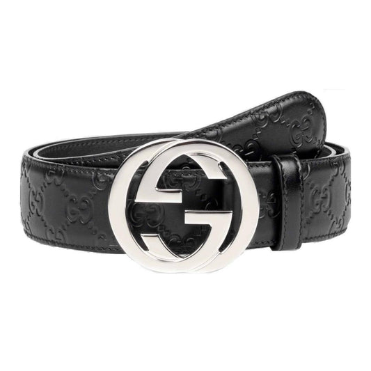 GUCCI INTERLOCKING-G LEATHER BELT