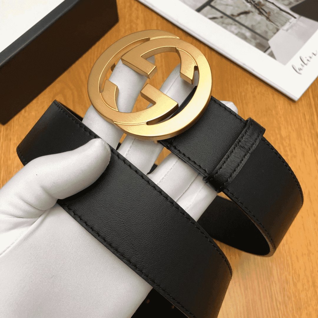 GUCCI INTERLOCKING-G LEATHER BELT