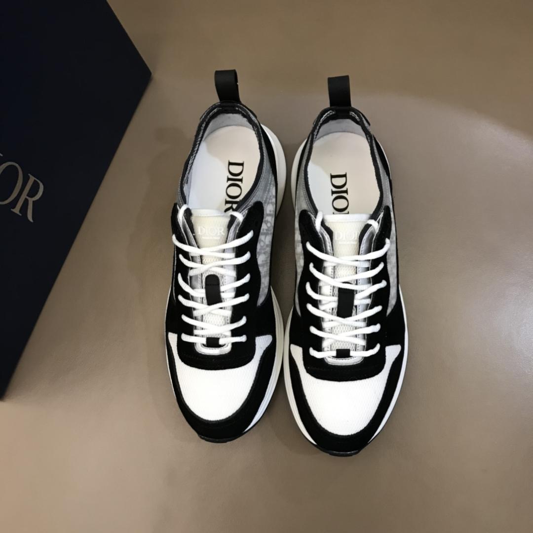 DIOR B25 OBLIQUE BLACK SUEDE RUNNER