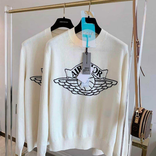 DIOR X JORDAN WINGS SWEATER WHITE