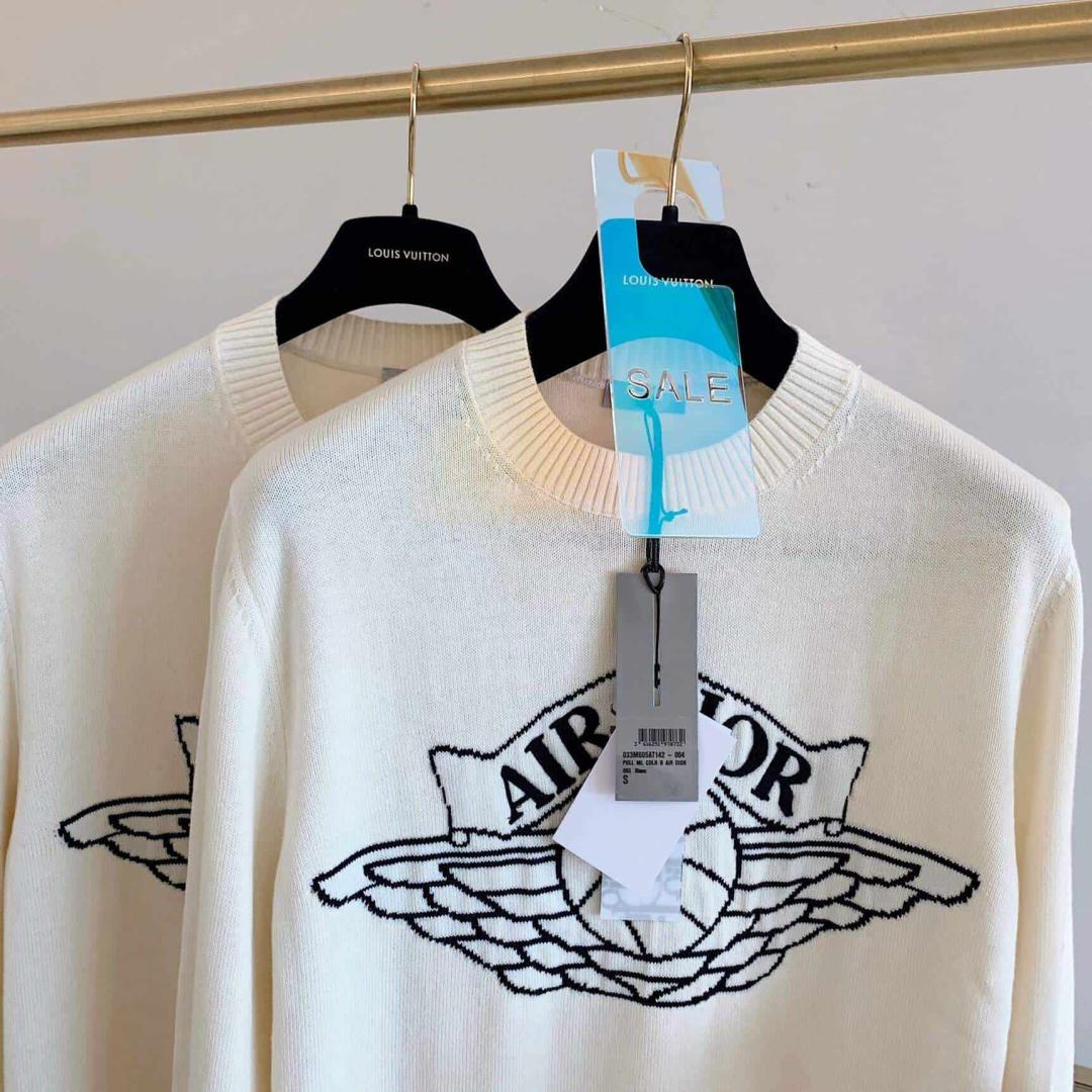 DIOR X JORDAN WINGS SWEATER WHITE