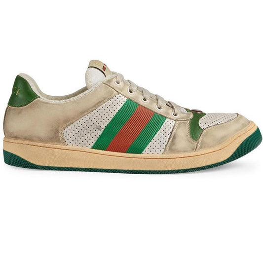 GUCCI SCREENER LEATHER SNEAKER