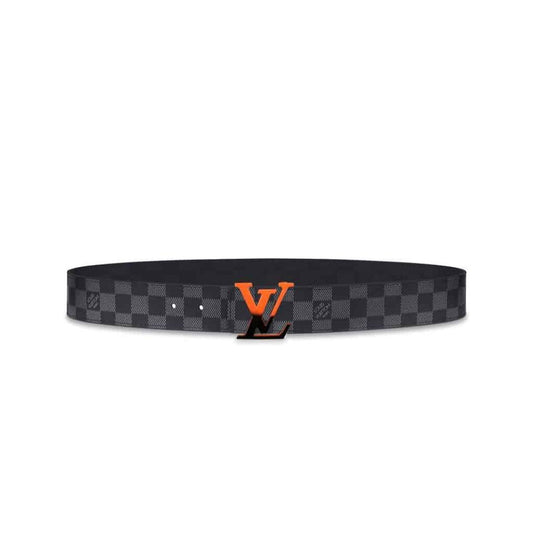 LOUIS VUITTON INITIALES 40MM REVERSIBLE DAMIER GRAPHITE CANVAS BELT