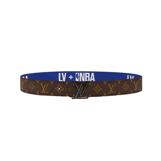 LOUIS VUITTON X NBA 3 STEPS 40MM REVERSIBLE MONOGRAM CANVAS BELT