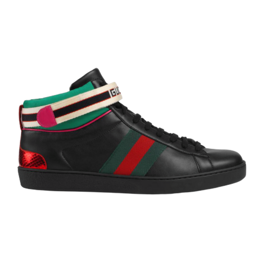 GUCCI STRIPE ACE HIGH-TOP SNEAKER