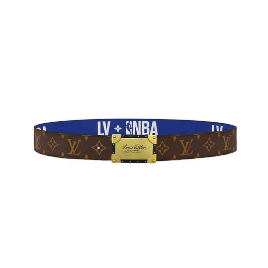LOUIS VUITTON X NBA 3 STEPS 40MM REVERSIBLE MONOGRAM CANVAS BELT